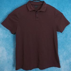 Banana Republic Polo Shirt, Men's, Cotton, Brown, Size Large